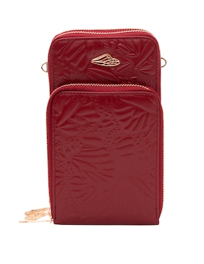 Bolsa crossbody Pineda Covalin Grabado Mariposa de piel para mujer