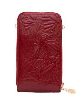 Bolsa crossbody Pineda Covalin Grabado Mariposa de piel para mujer