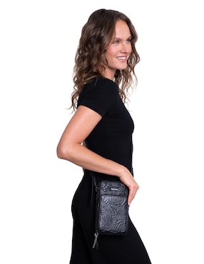 Bolsa crossbody Pineda Covalin de piel para mujer
