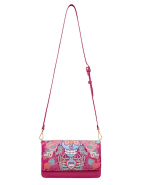 Bolsa crossbody Pineda Covalin Día De Muertos Catrina para mujer