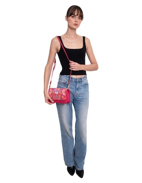 Bolsa crossbody Pineda Covalin Día De Muertos Catrina para mujer