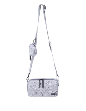 Bolsa crossbody Pineda Covalin Grabado Mariposa de piel para mujer