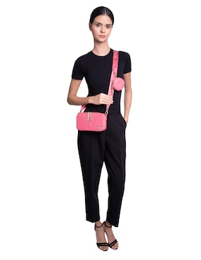 Bolsa crossbody Pineda Covalin Grabado Mariposa de piel para mujer