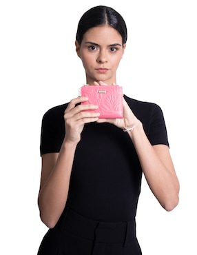 Cartera pineda covalin grabado mariposa para mujer