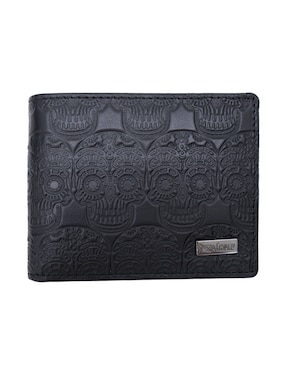 Cartera Pineda Covalin grabado tzompantli para hombre