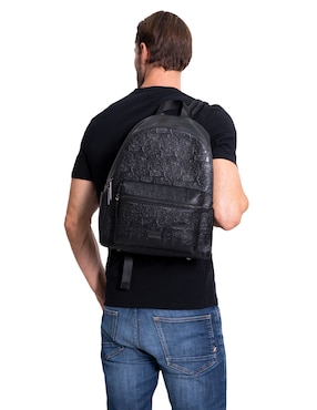 Mochila casual Pineda Covalin Grabado Tzompantli para hombre