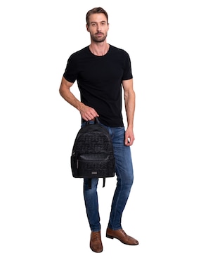 Mochila casual Pineda Covalin Grabado Tzompantli para hombre