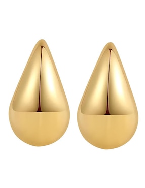 Aretes cortos de gota Xtellar con acabado brillante