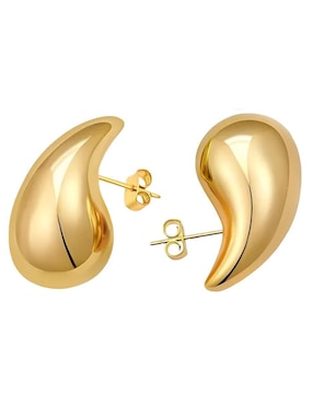 Aretes cortos de gota Xtellar con acabado brillante