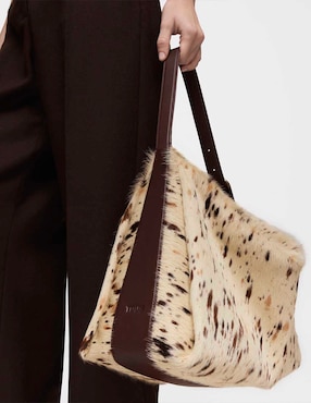 Bolsa Shoulder Tous Fold de piel para mujer