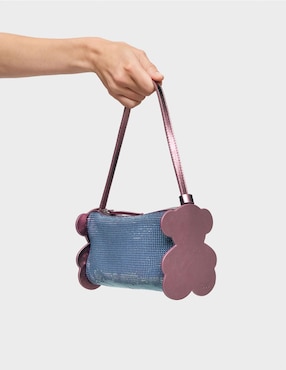 Bolsa shoulder Tous Salsi Oso de piel para mujer
