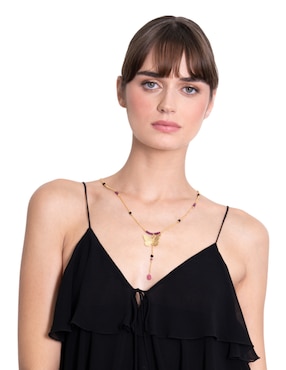 Collar de mariposa Pineda Covalin 18 K