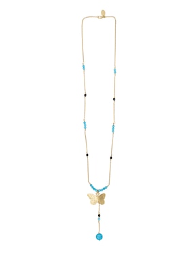 Collar de mariposa Pineda Covalin 18 K