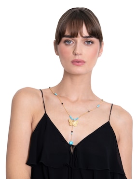 Collar de mariposa Pineda Covalin 18 K