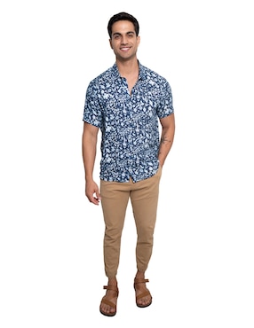 Camisa casual Pineda Covalin manga corta para hombre