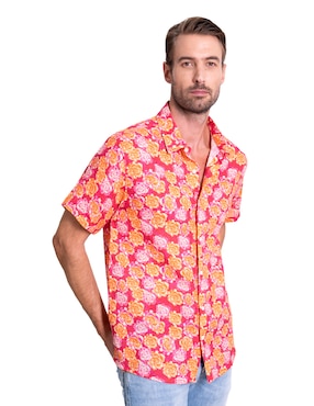 Camisa casual Pineda Covalin manga corta para hombre