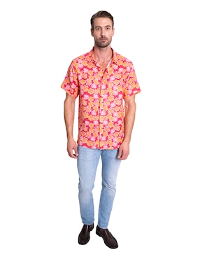 Camisa casual Pineda Covalin manga corta para hombre