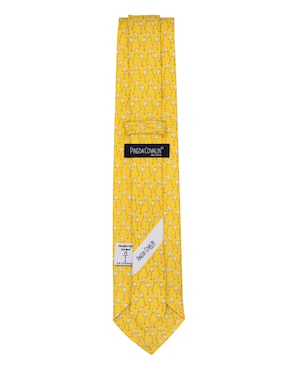 Corbata Pineda Covalin regular de seda estampada para hombre