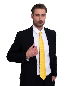 Corbata Pineda Covalin regular de seda estampada para hombre