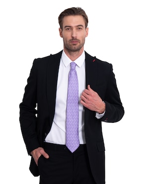 Corbata Pineda Covalin regular de seda estampada para hombre