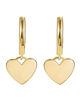 Aretes de corazón Xtellar de plata P 925