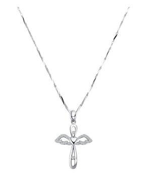 Collar de cruz Xtellar de plata P 925
