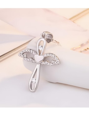 Collar de cruz Xtellar de plata P 925