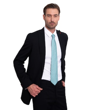 Corbata Pineda Covalin regular de seda estampada para hombre