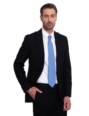 Corbata Pineda Covalin regular de seda estampada para hombre