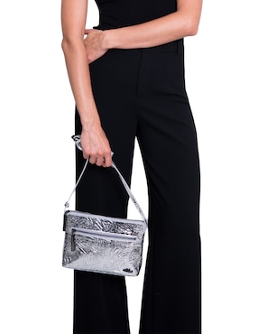 Bolsa crossbody Pineda Covalin Grabado Mariposa de piel para mujer