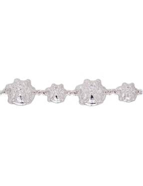 Pulsera Pineda Covalin de plata con zirconia P 925 Muertos con acabado