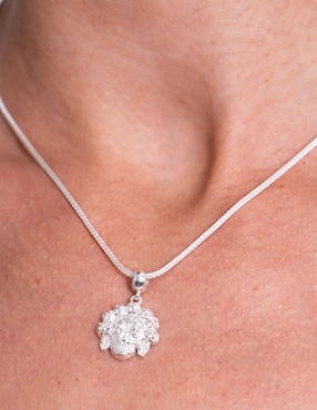 Charm de catrina Pineda Covalin de plata P 925 zirconia