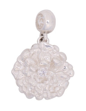 Charm de flor Pineda Covalin cempasúchil de plata P 925 zirconia