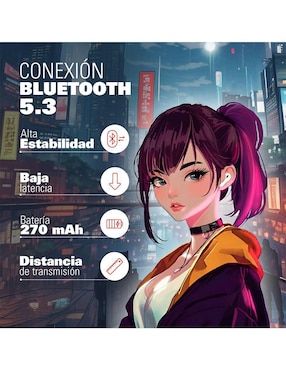 Audífonos In-Ear Enna FJ TWS Aiko inalámbricos con cancelación de ruido
