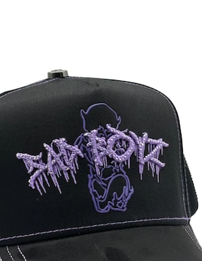 Gorra visera curva snapback casual Big Boss Sad Boyz Purple para hombre