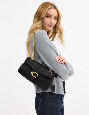 Bolsa shoulder Coach de piel para mujer