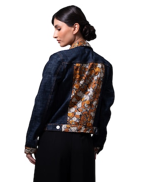Chamarra denim Pineda Covalin Mariposa Monarca para mujer