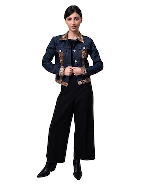 Chamarra denim Pineda Covalin Mariposa Monarca para mujer