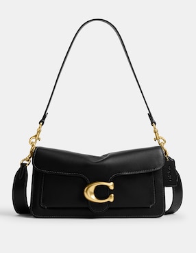 Bolsa shoulder Coach Natural Grain Leather de piel para mujer