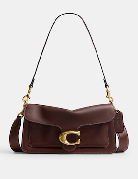 Bolsa shoulder Coach Natural Grain Leather de piel para mujer