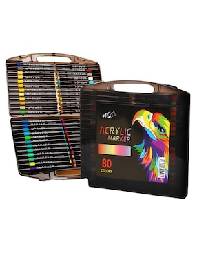 Marcador base agua Lab.g 80 piezas