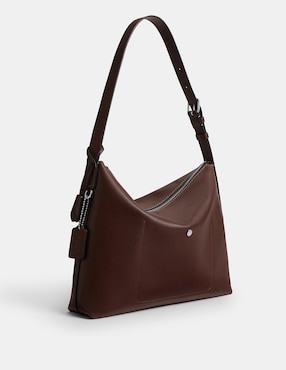 Bolsa messenger Coach Natural Grain Leather de piel para hombre