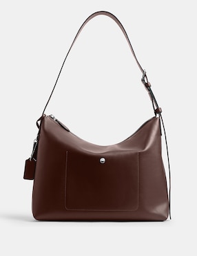 Bolsa messenger Coach Natural Grain Leather de piel para hombre