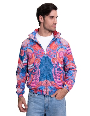 Chamarra bomber Pineda Covalin Día de muertos Catrina para hombre