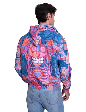 Chamarra bomber Pineda Covalin Día de muertos Catrina para hombre