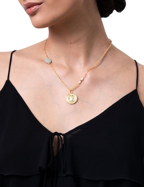 Collar Pineda Covalin Virgen de Guadalupe 10 K