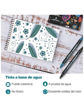 Marcador base agua Lab.G 120 piezas