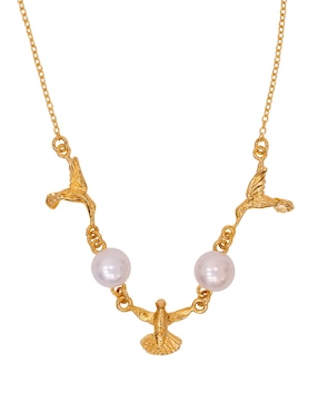 Collar Pineda Covalin Colibrí chapa de oro 18 k