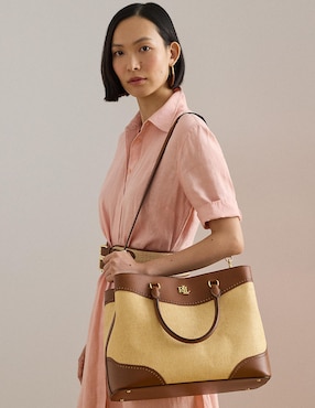 Bolsa satchel Lauren Ralph Lauren Marcy para mujer
