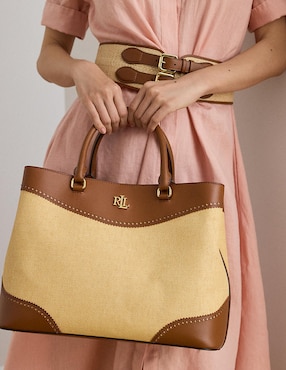 Bolsa satchel Lauren Ralph Lauren Marcy para mujer
